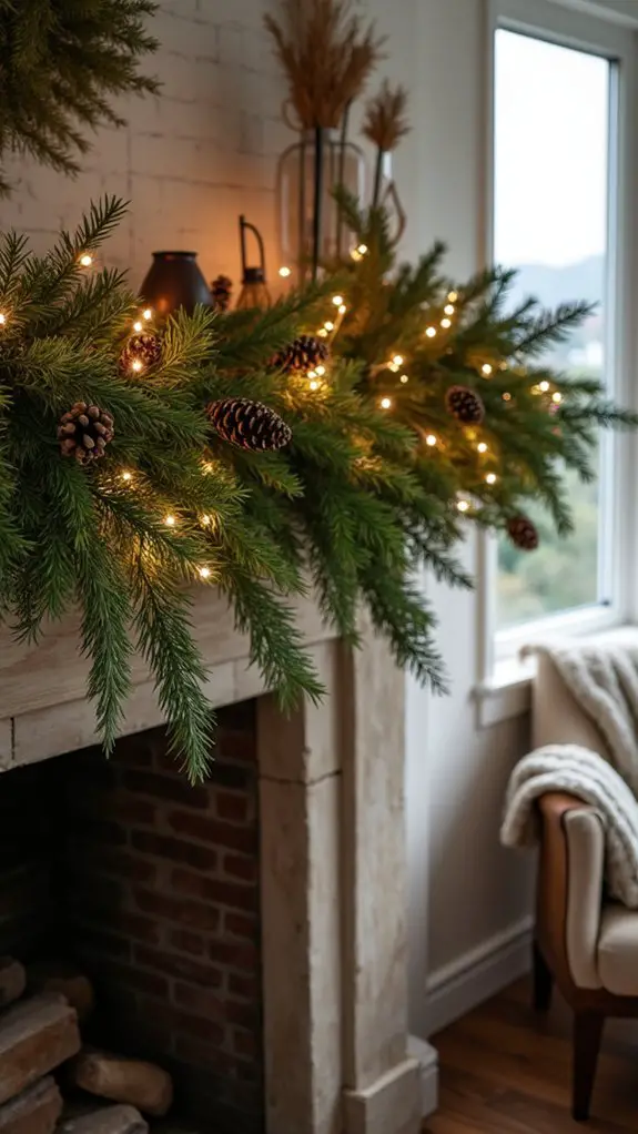 cozy nature inspired garland decor