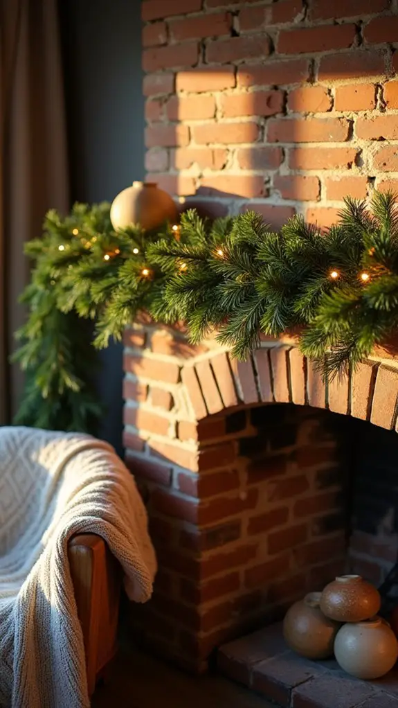 cozy pine garland decor