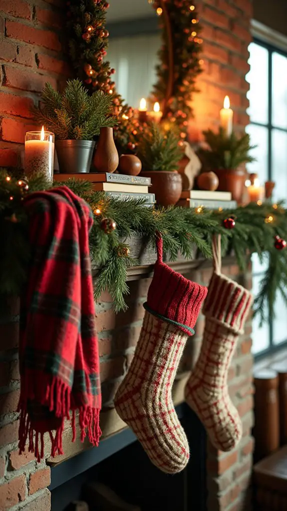 cozy plaid textiles ambiance