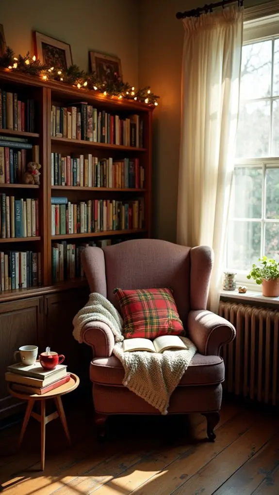 cozy reading nook ambiance