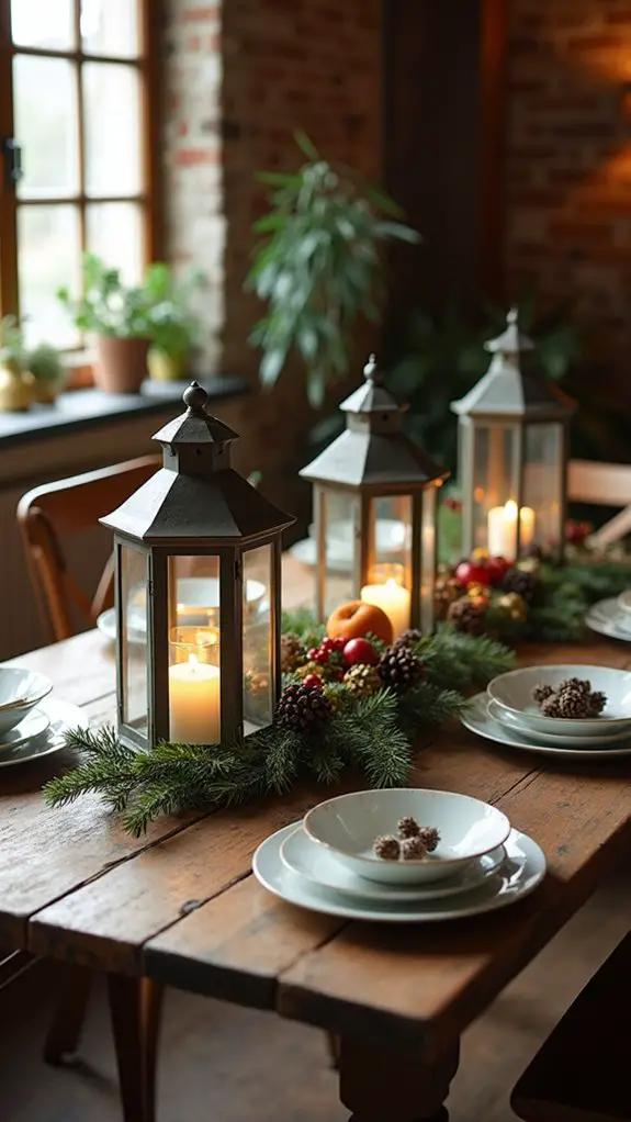 cozy rustic christmas table
