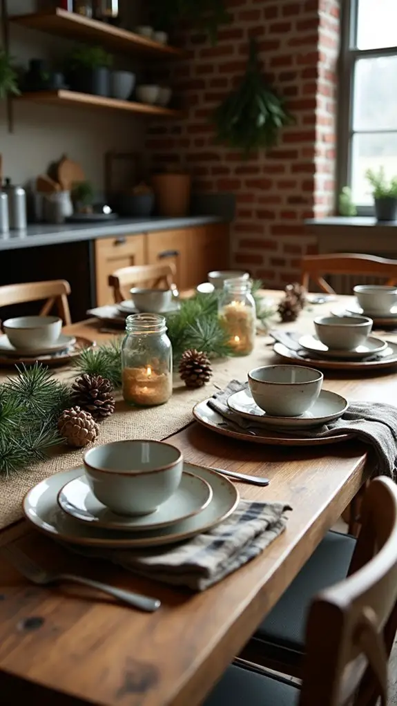 cozy rustic dinnerware vibes