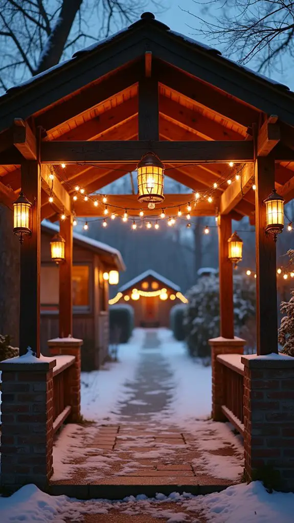 cozy rustic lantern ambiance