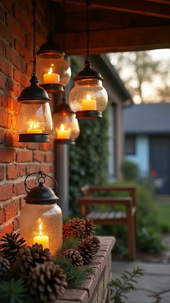 cozy rustic lantern holiday ambiance