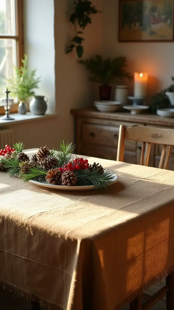 cozy rustic table decoration