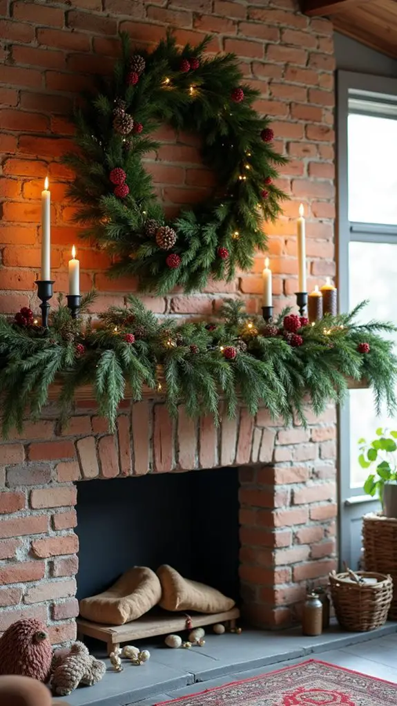 cozy rustic wreath decor