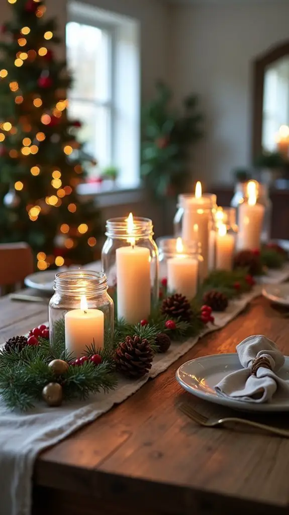 cozy seasonal candle decor