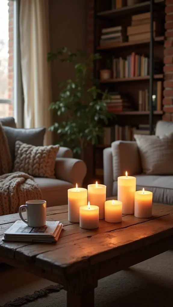 cozy smart candle ambiance