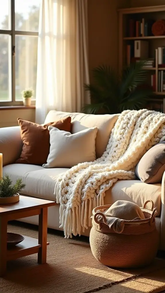 cozy textiles for warmth