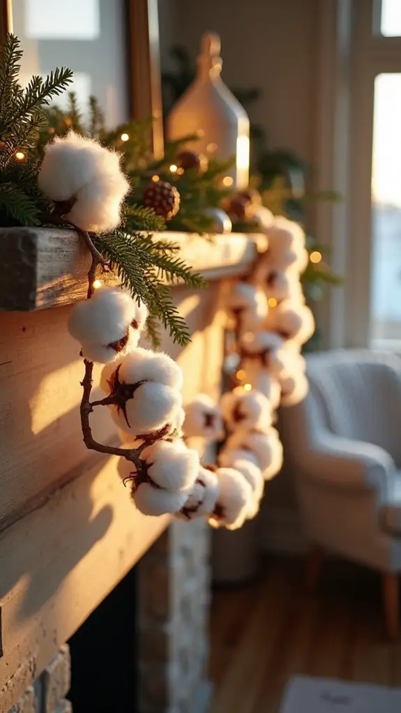 cozy textured cotton garland