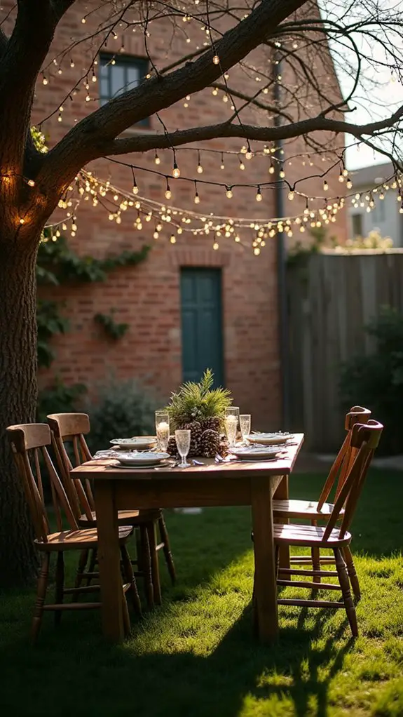 cozy winter fairy lights