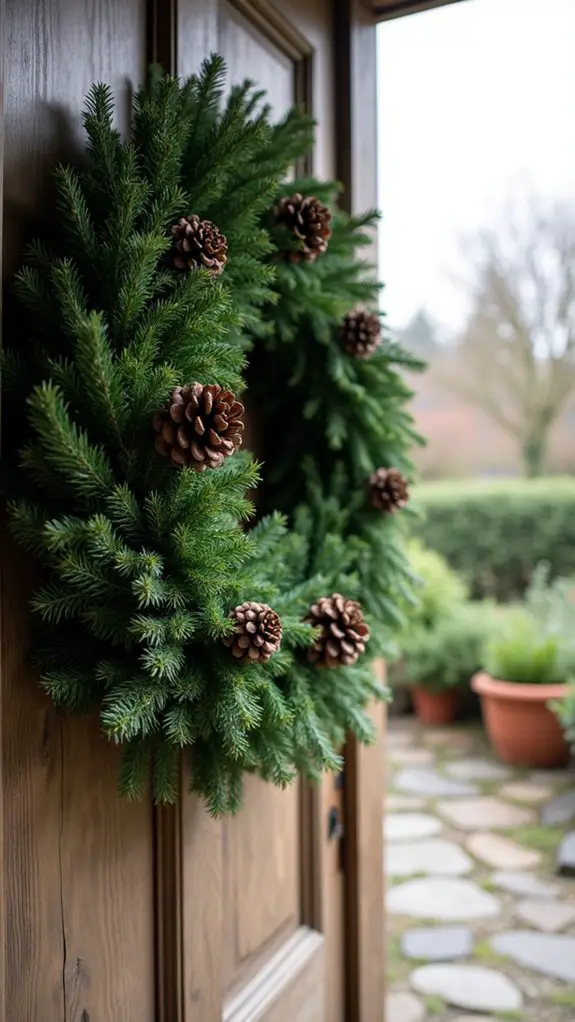 cozy winter festive centerpiece