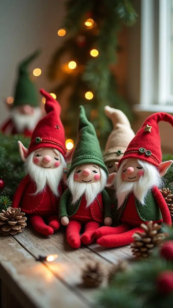 crafting joyful felt elves