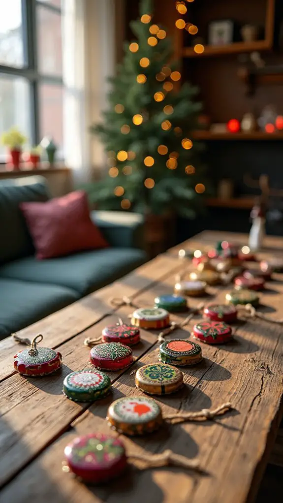 creative christmas bottle ornaments