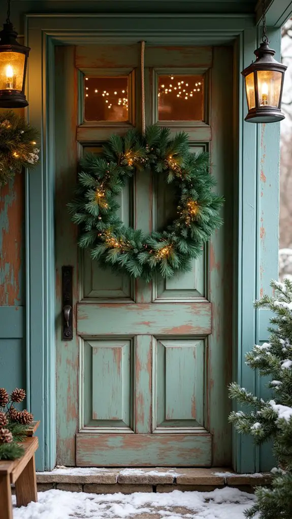 creative colorful holiday wreath