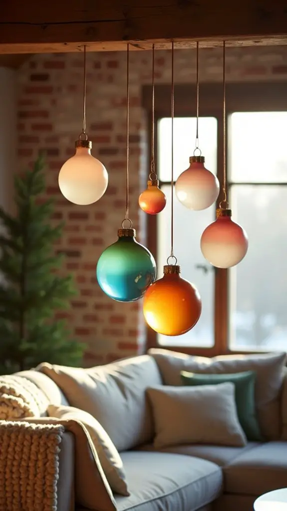 creative dipped acrylic ornaments
