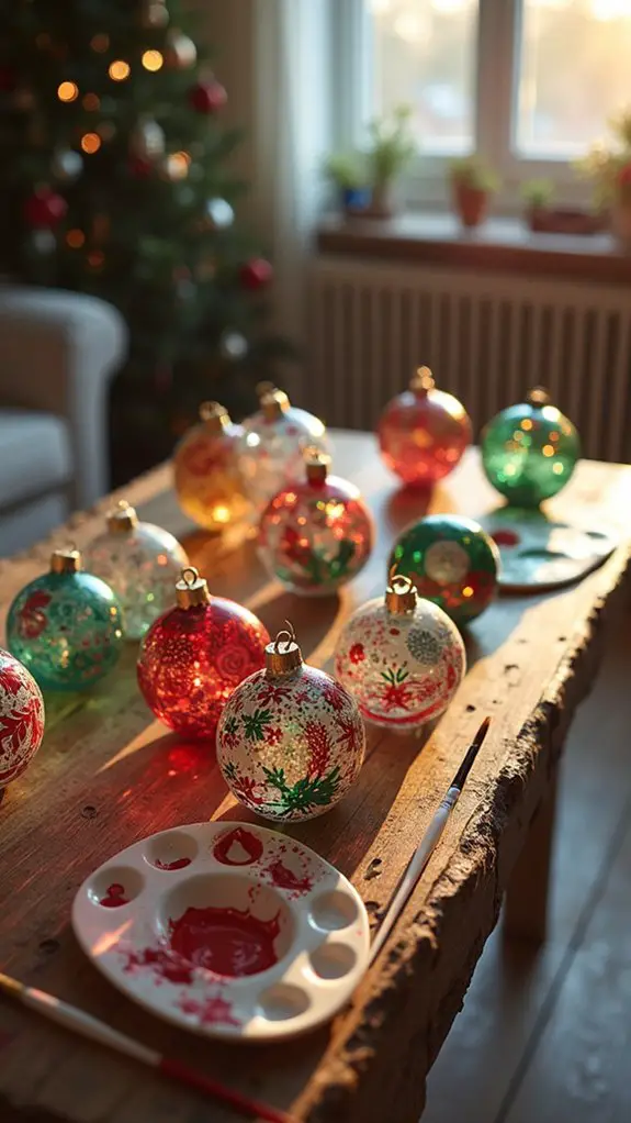 creative hand painted ornaments collection
