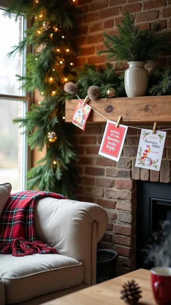 creative holiday card displays