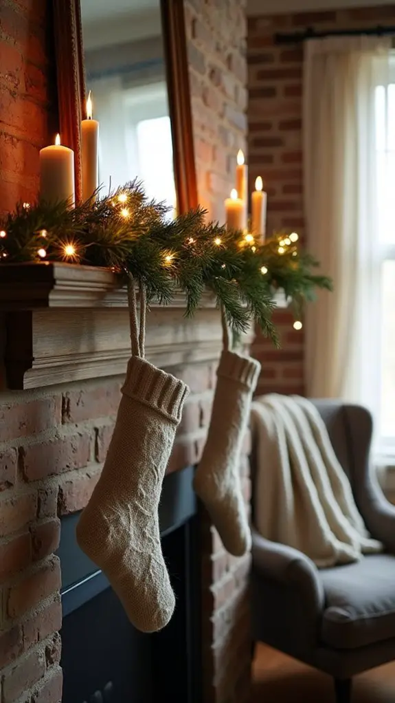 creative holiday mantle decor