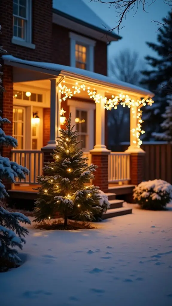 dazzling outdoor snowflake lights