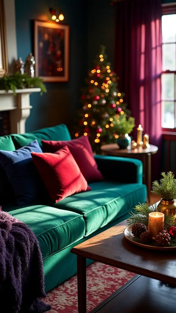 deep jewel tone decor