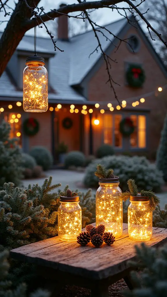 diy mason jar lanterns