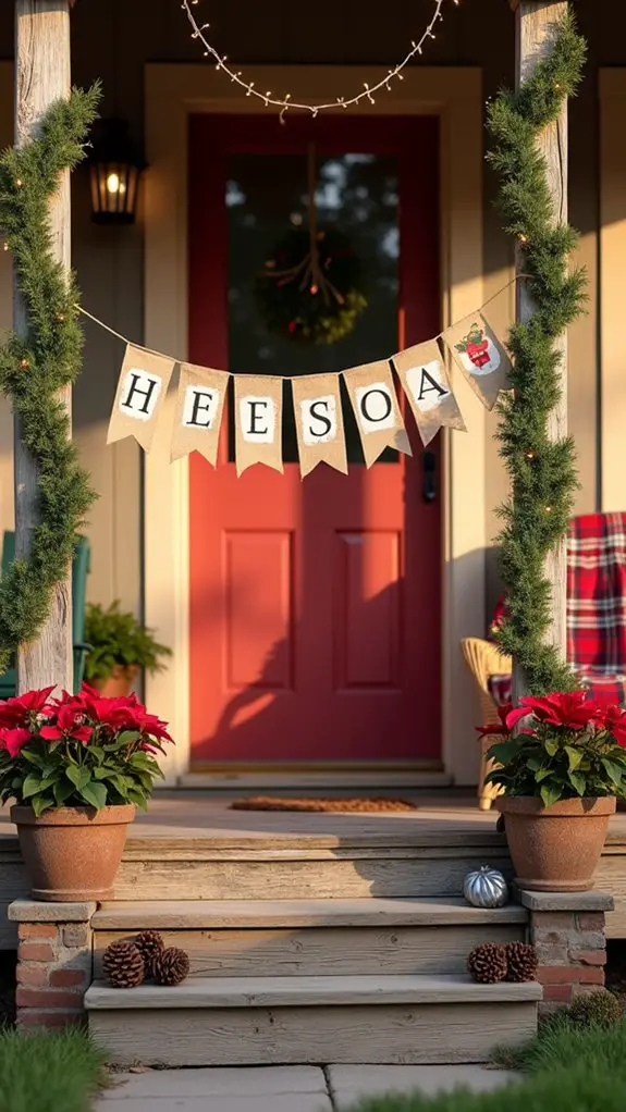 diy rustic holiday banners