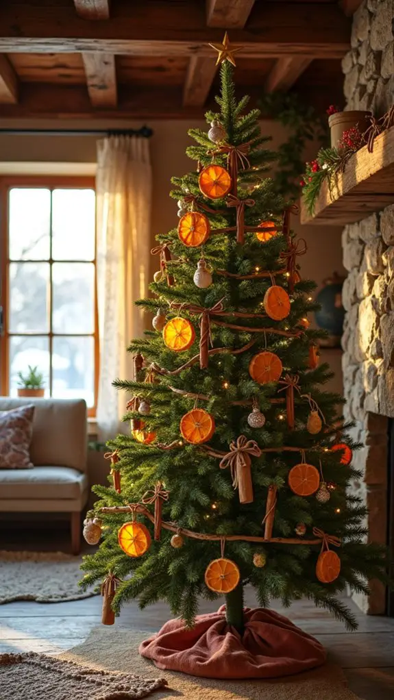 dried citrus and cinnamon