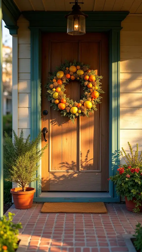 dried citrus holiday wreath