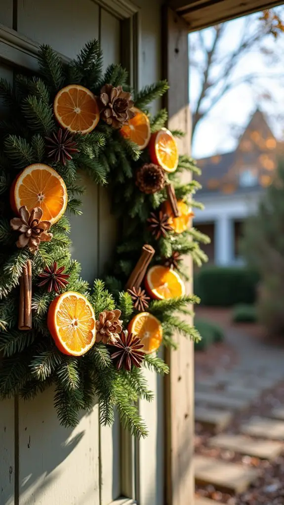 dried citrus spice wreath