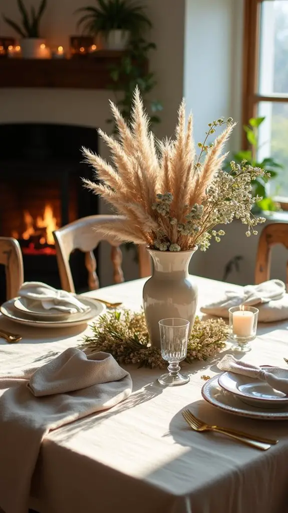 dried floral christmas decor