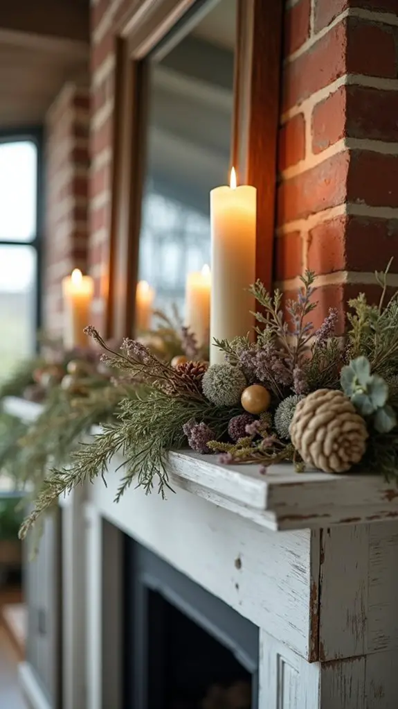 dried flowers add elegance