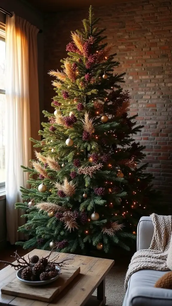 dried flowers enhance christmas