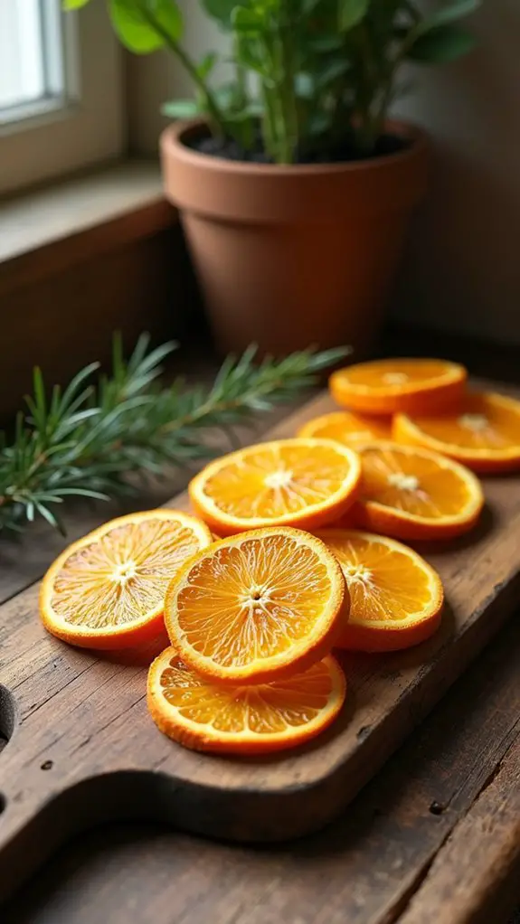 dried orange slice decorations
