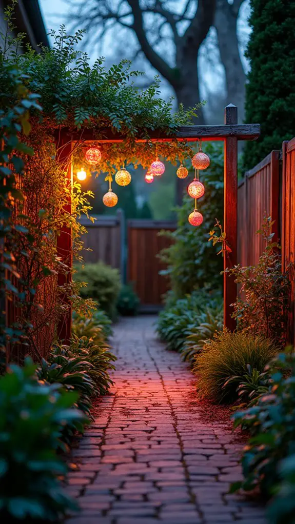 dynamic festive garden lighting