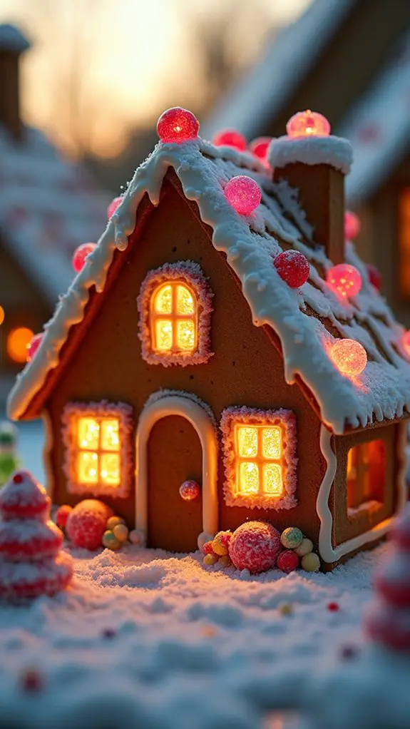 edible glowing gingerbread decorations