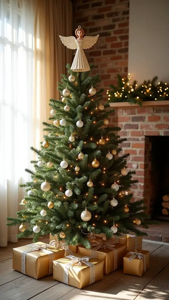 elegant angel tree topper