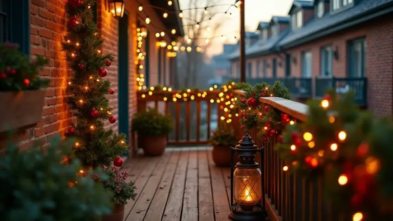 22 Elegant Balcony Christmas Light Ideas That Spark Holiday Charm From Above elegant balcony christmas lights