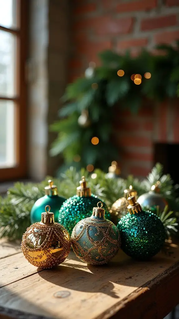 elegant beaded holiday ornaments