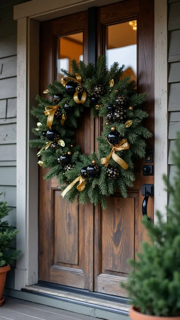 elegant black and gold