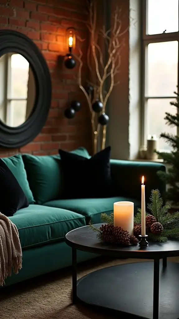 elegant black holiday accents