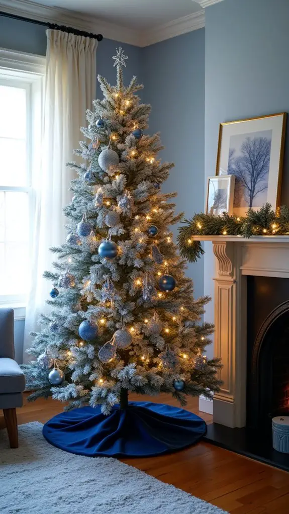 elegant blue and white