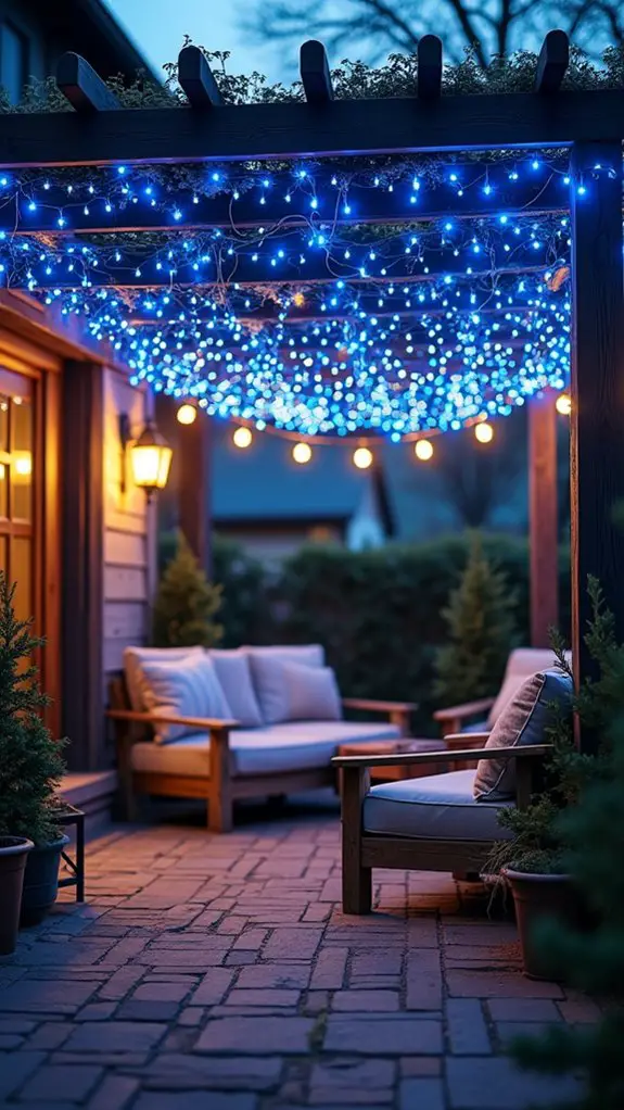 elegant blue light ambiance
