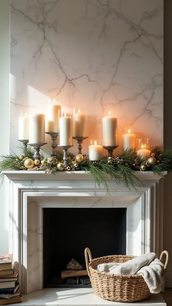 elegant candle arrangements create warmth