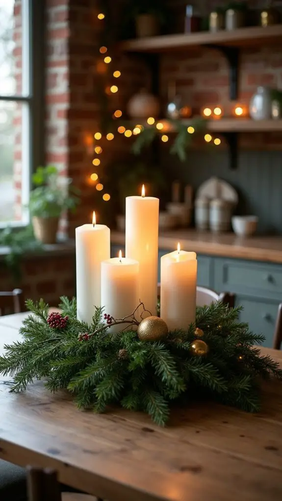 elegant candle centerpiece decorations