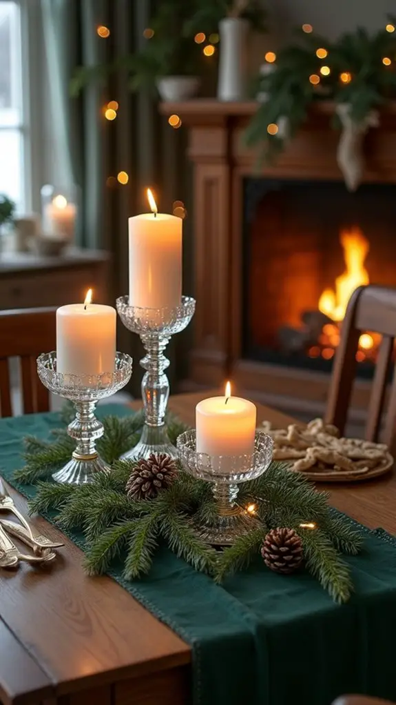 elegant candlelight centerpiece decor