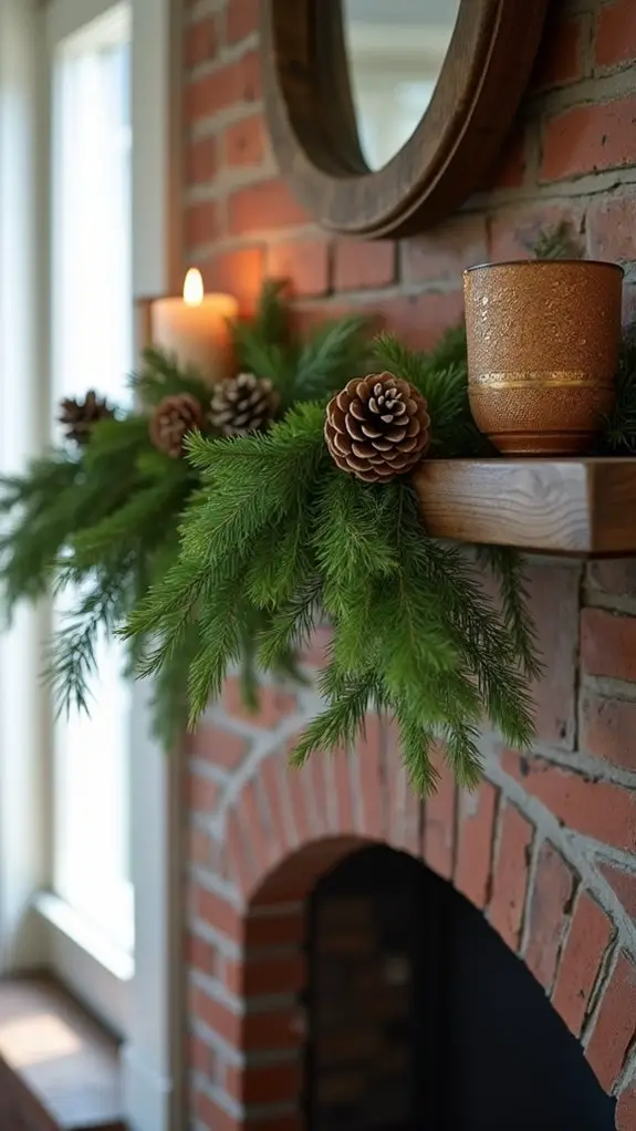 elegant cedar and pinecones