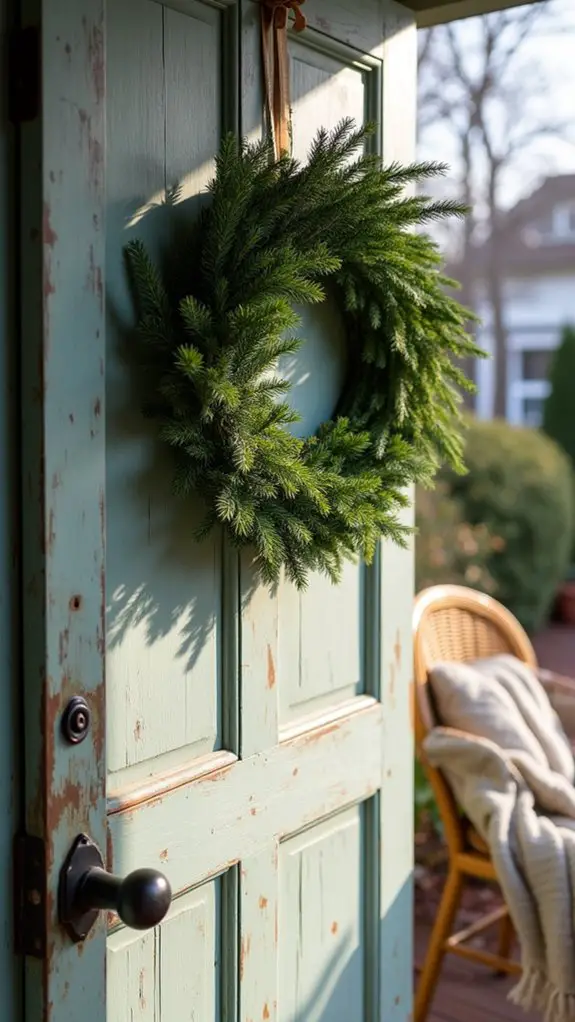 elegant cedar holiday wreath
