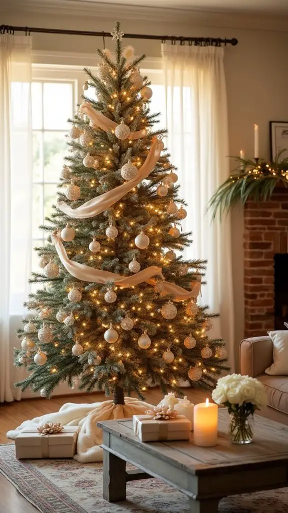 elegant champagne and ivory