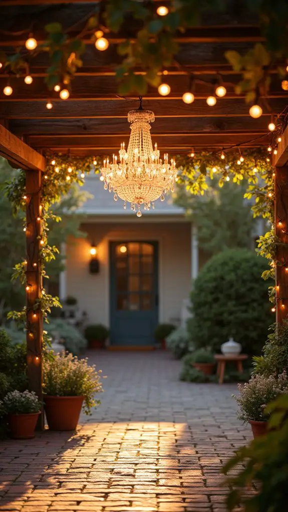 elegant chandelier with lights